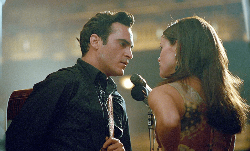 Joaquin Phoenix e Reese Whiterspoon em Johnny & June