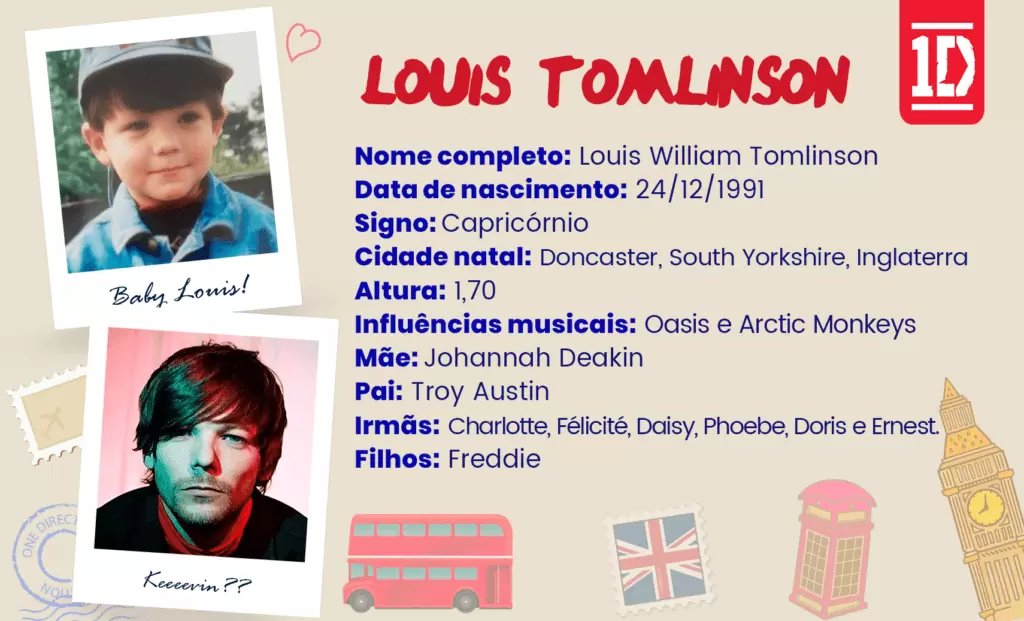 Louis Tomlinson em 10 anos de One Direction